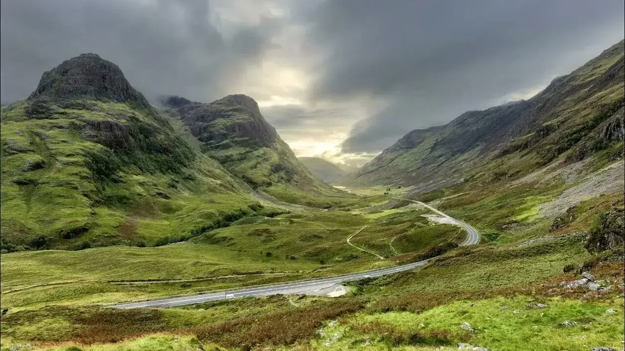 Beautiful landscape of the Scottish Highlands.